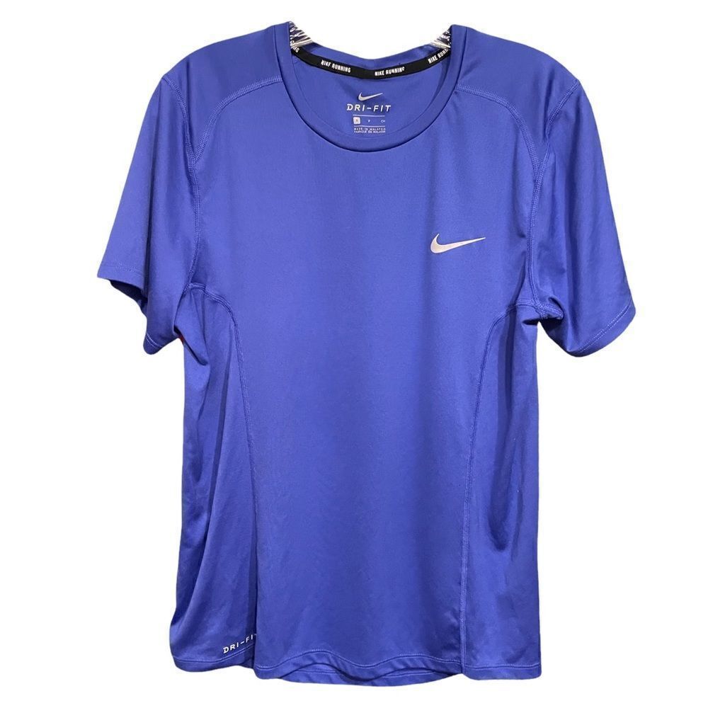 NIKE Dri Fit T Shirt Purple Short Sleeve Round Neck Running Wicking Womens S